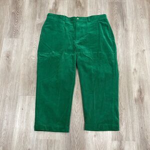 Vintage 90s Polo Ralph Lauren Corduroy Pants Men's Size 41x27 Green Classic Fit